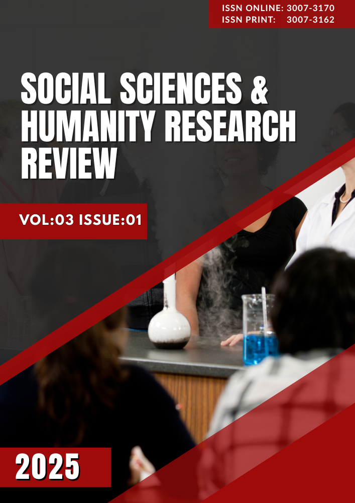 					View Vol. 3 No. 1 (2025): Volume 3 issue 1 (2025): Social Science&  Humanity Research Review 
				